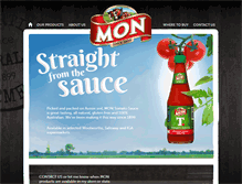 Tablet Screenshot of monfoods.com.au